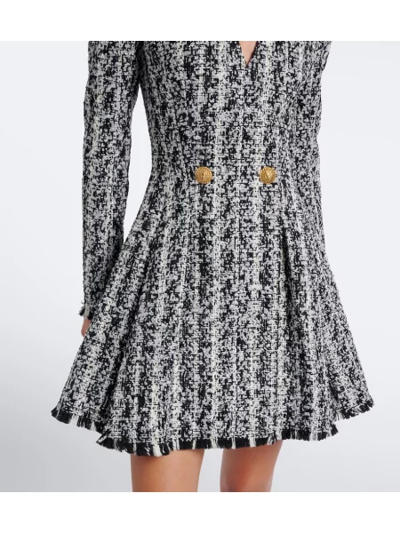 Rochie Balmain din tweed negru