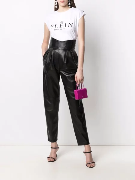 Raštuotas marškinėliai Philipp Plein balta