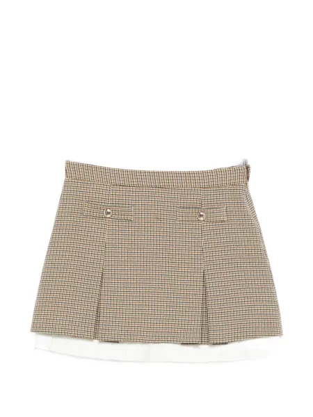 Fusta plisata Maje plisată maro