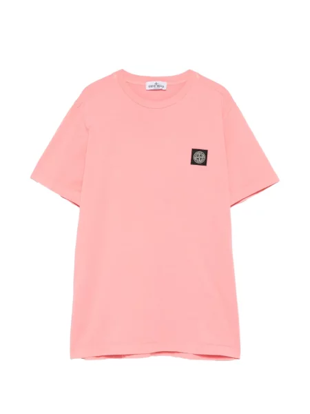 Koszulka dziecięca Stone Island różowa