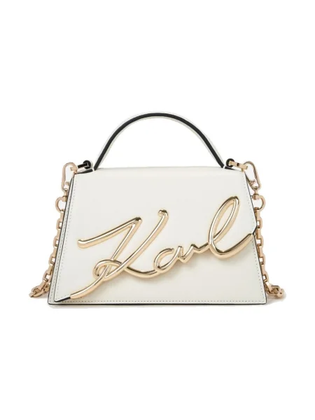 Geanta crossbody Karl Lagerfeld din piele bej