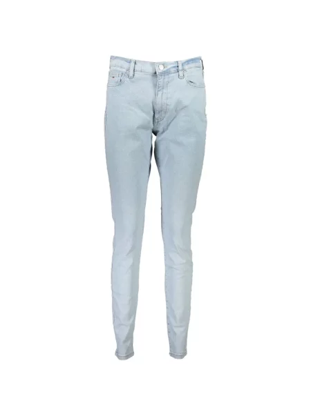 Jeansy skinny Tommy Jeans z wysoką talią niebieskie