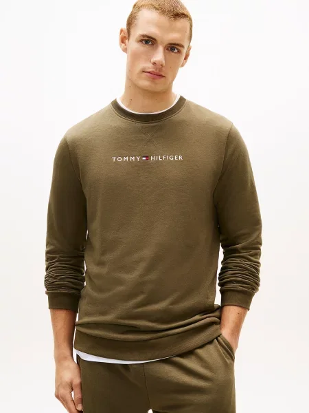 TOMMY HILFIGER Mikina námornícka modrá / olivová / červená / biela zelená
