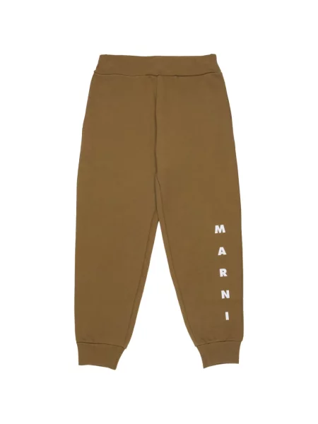 Dětské kalhoty jogger Marni hnědé