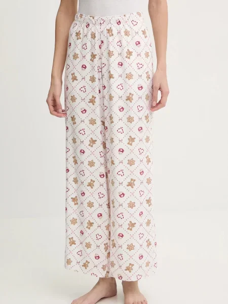 Pyžamové kalhoty Hollister Co. bílé