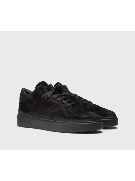 Sneakersy Doucal's zamszowe czarne