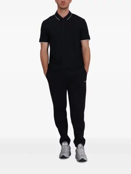 Gulerat tricou polo Armani Exchange albastru