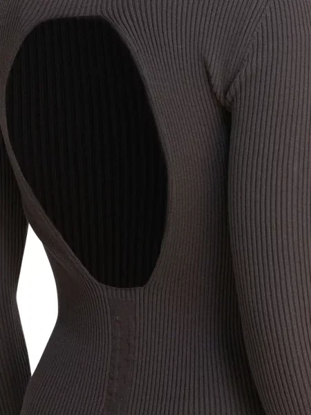 Rochie midi Rick Owens până la genunchi de costum gri