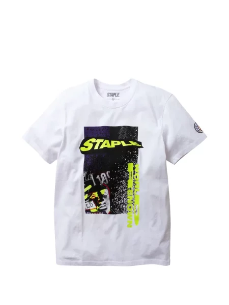 Tricou Staple cu imagine alb