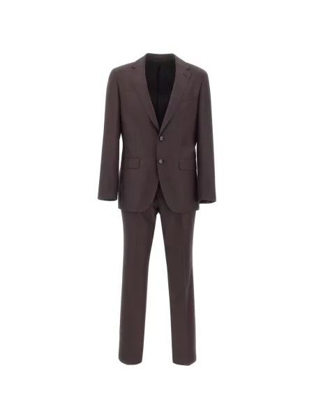Costum Boss de lână maro