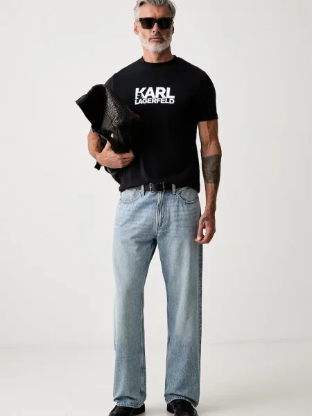 Karl Lagerfeld tričko pánske s elastanom
