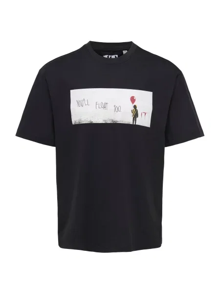 Only & Sons Tricou ONSHALLOWEEN sângeriu / negru / murdar alb