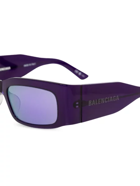 Raštuotos saulės akiniai Balenciaga Eyewear violetinė