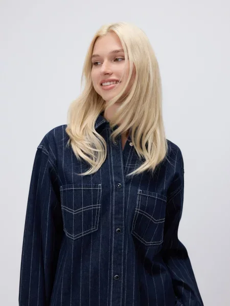 Рубашка Reserved синяя