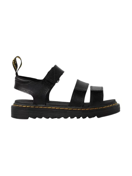 Sandały Dr. Martens skórzane czarne