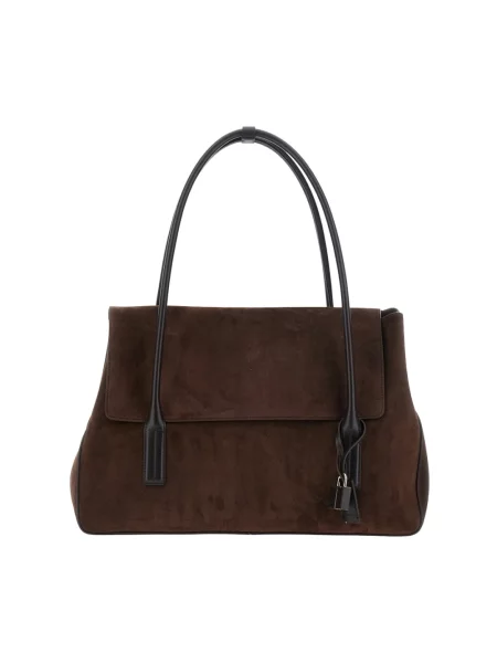 Torebka crossbody Tom Ford skórzana brązowa