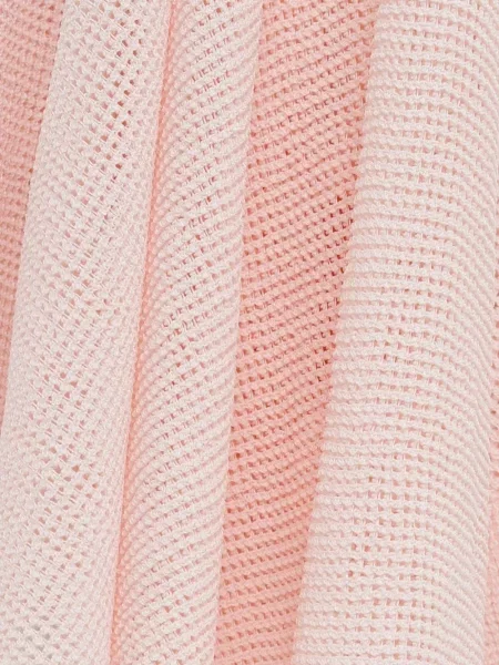Fustă midi Jacquemus tricotate asimetrică roz