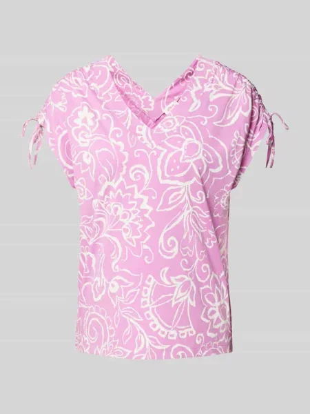 T-shirt z dekoltem w serek S.oliver Red Label