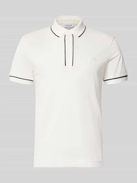 Koszulka polo o kroju regular fit z mieszanki bawełny model CHEMISE' Lacoste biała