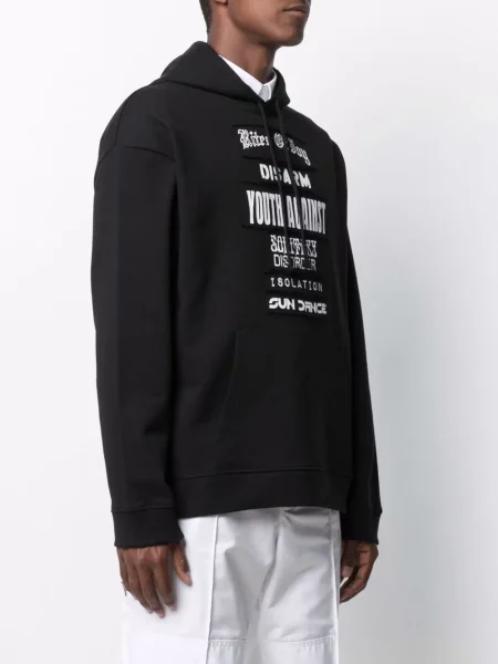 Džemperis su gobtuvu Raf Simons juoda