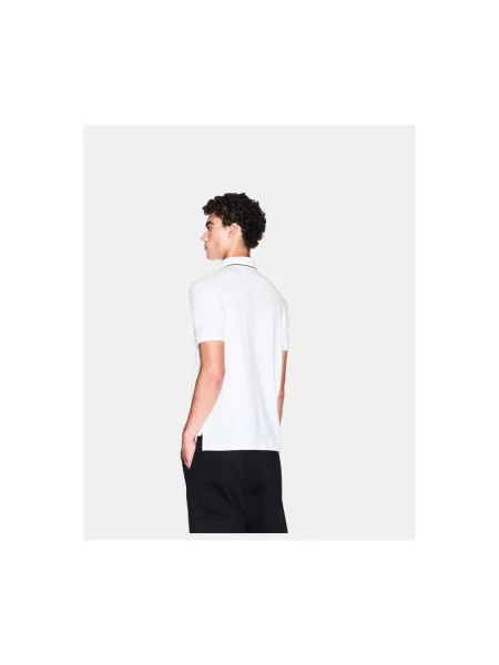 ARMANI EXCHANGE Tričko čierna / šedobiela biela