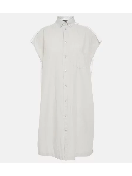 Sukienka koszulowa Balenciaga garniturowa biała