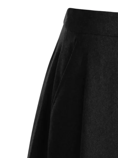 Fustă midi 's Max Mara în linie A negru