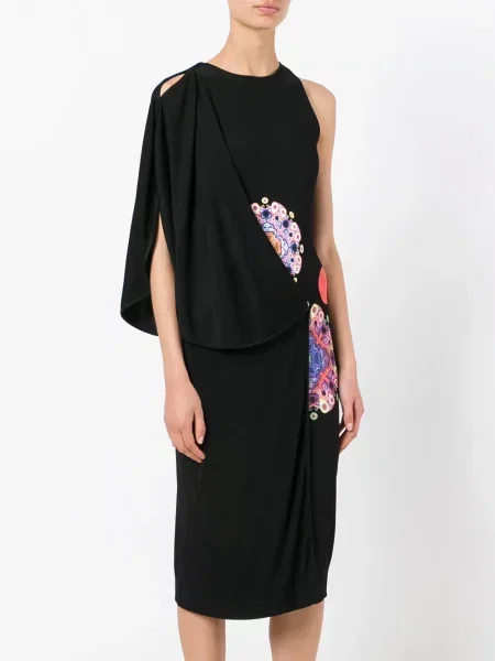 Rochie Givenchy asimetrică negru