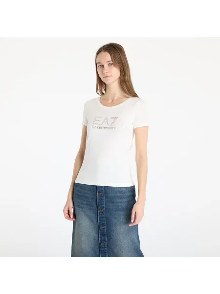 T-shirt Emporio Armani Train Evolution W Tee Ss Big Star White M biała