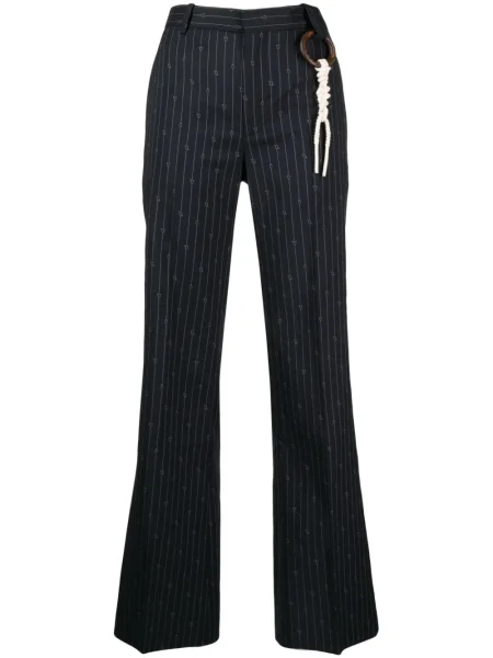 Pantaloni Charles Jeffrey Loverboy cu dungi albastru