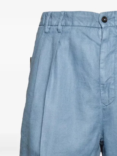 Pantaloni scurți L.b.m. 1911 cu model herringbone albastru