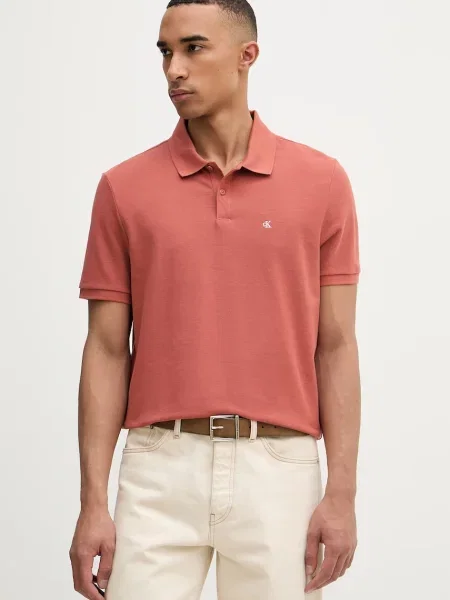 Polotričko Calvin Klein Jeans oranžové