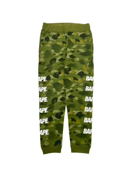 Pantaloni A Bathing Ape® cu imagine cu model camuflaj alergare verde