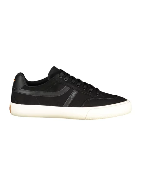 Sneakersy Hugo skórzane czarne