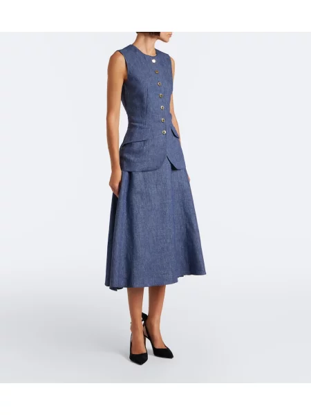 Vestă Carolina Herrera de lână albastru