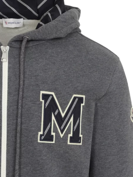 Hanorac cu glugă Moncler gri
