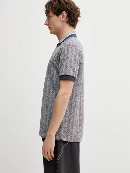 Tricou polo Lacoste gri