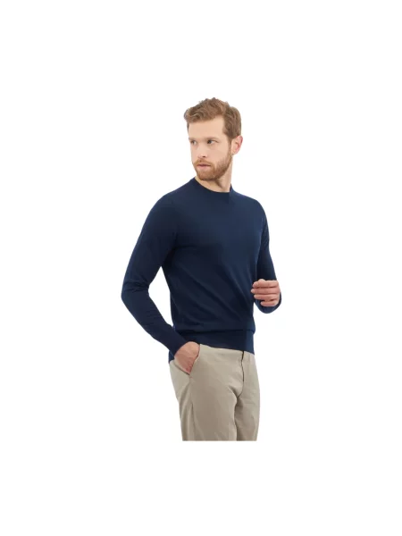 Sweter Brooks Brothers wełniany niebieski