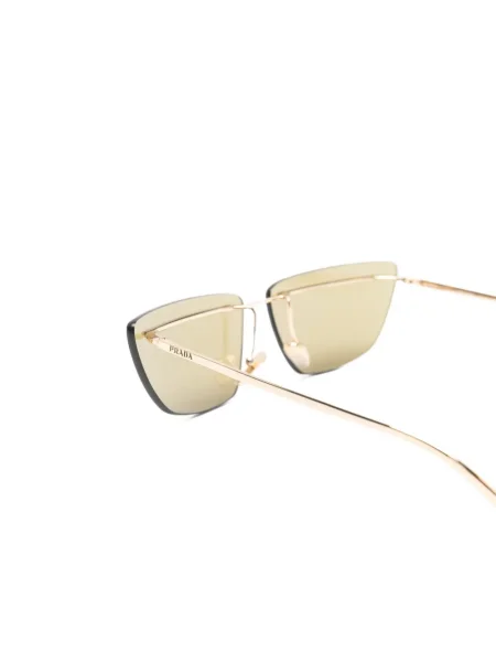 Ochelari de soare Prada Eyewear cu imprimeu geometric auriu