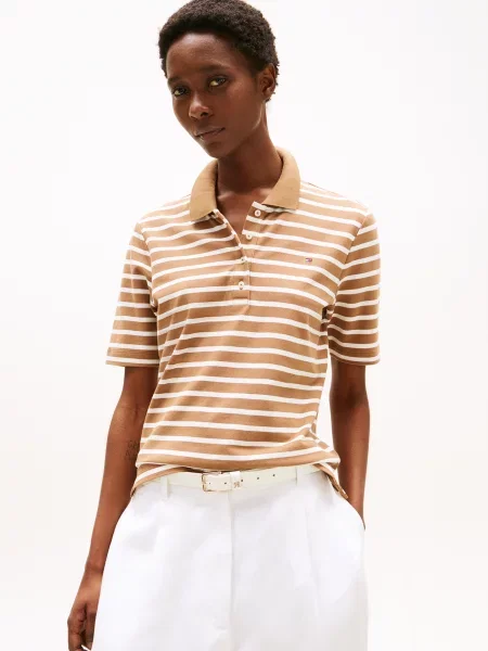 Tommy Hilfiger Polo majica Regular Fit rjava