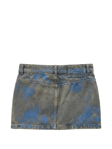 Fustă din denim Diesel gri