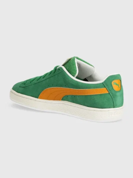 Semišové sneakers boty Puma Suede Patch zelená