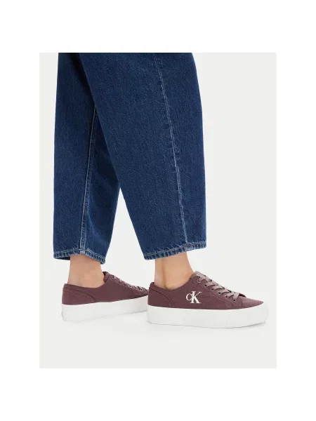 Laisvalaikio batai Calvin Klein Jeans Vulc Flatform Low Canvas Mg Vyšninė