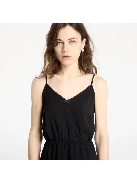 Костюмна джинсова сукня Tommy Hilfiger з ремінцями чорна