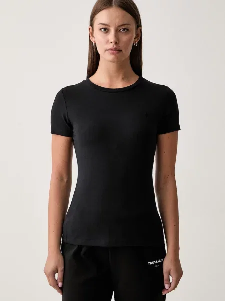 Trussardi tricou pentru femei cu negru