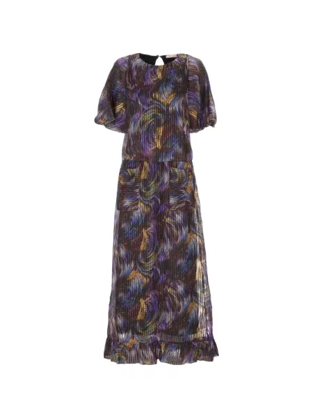 Rochie maxi Kristina Ti cu imagine negru