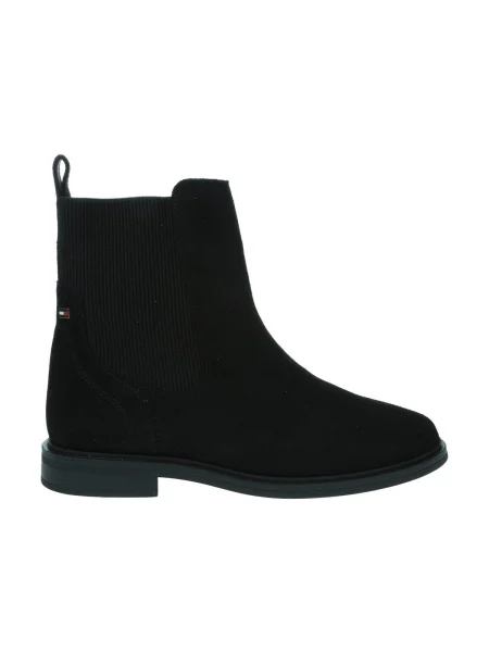 Tommy Hilfiger De piele ghete chelsea negru