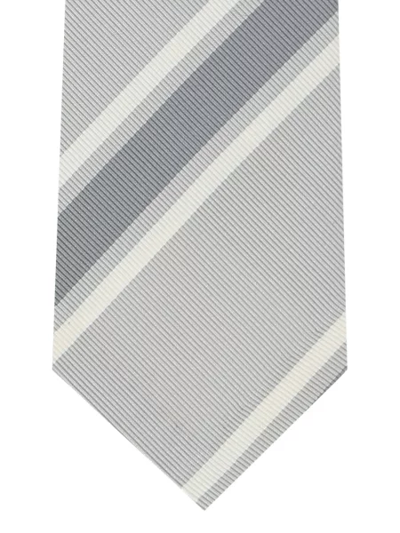 Cravată Thom Browne cu dungi gri