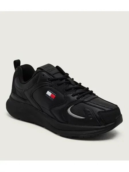 Sneakers Tommy Jeans Tommy Jeans Lth Runner negru