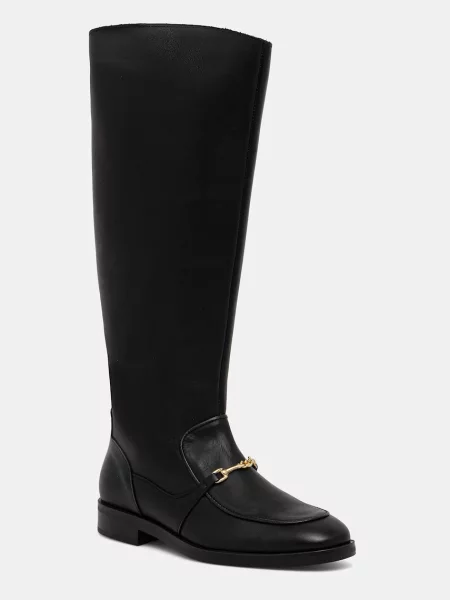 Steve Madden ghete de piele Night cu plat negru